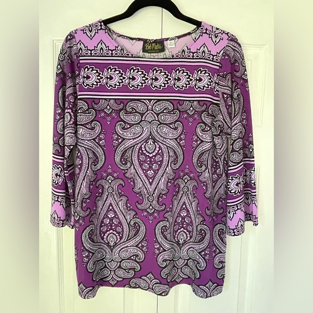 Bob Mackie “wearable art” size small tunic